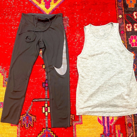 Nike Pants - NIKE leggings and matching Tank Top Sz XS